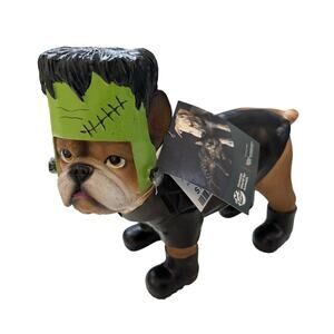 Humane Society English Bulldog Statue Halloween Frankenstein Costume Figurine